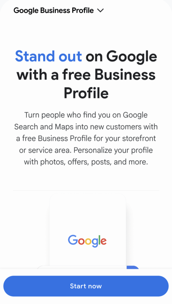 Google Business Profile Tool Home Page