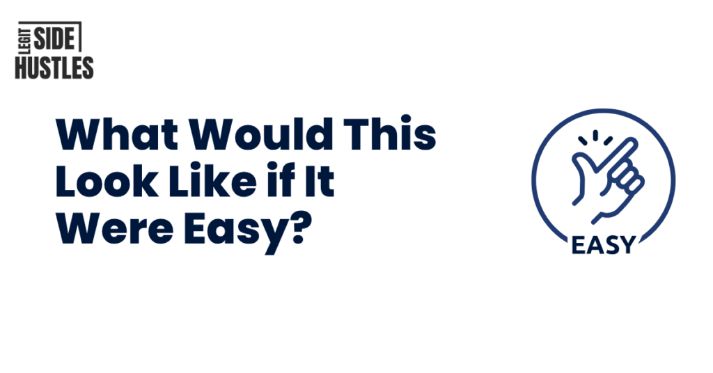 What Would This Look Like if It Were Easy Featured Image. This is a Tim Ferriss quote.